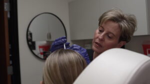Dr. Daphne Horowitz performing skin treatment 2